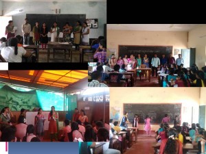 An extension activity was conducted by the II M.Sc. students in 3 different schools for 10th class which was organised by the PG Department of Mathematics on 01 September 2016. 