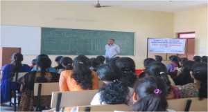 A guest lecture on “Linear Algebra” was delivered by the resource person Dr. B. R. Shankar, Associate Professor, N.I.T.K, Surathkal and which was organised by the PG Department of Mathematics on 28 November 2016.